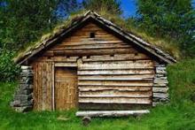 wood hut